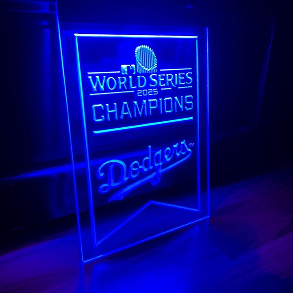 LOS ANGELES DODGERS LED NEON LIGHT SIGN 8x12 - Picture 3 of 3